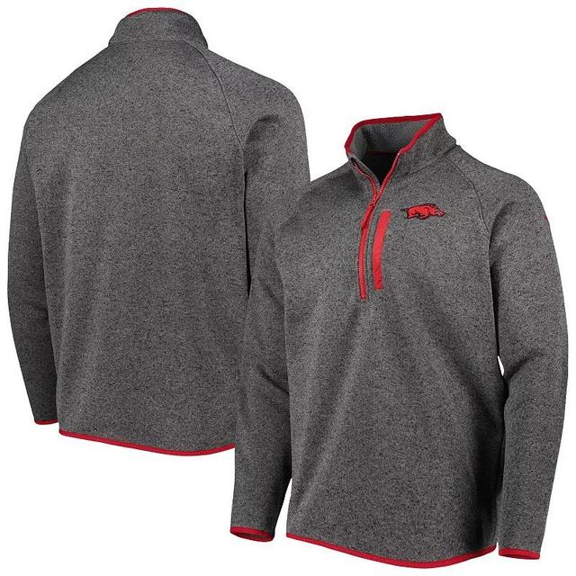 Mens Columbia Gray Arkansas Razorbacks Canyon Point Omni-Shield Raglan Half-Zip Pullover Top Product Image