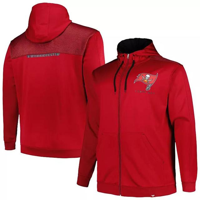 Mens Profile Tampa Bay Buccaneers Big & Tall Defender Full-Zip Hoodie Product Image