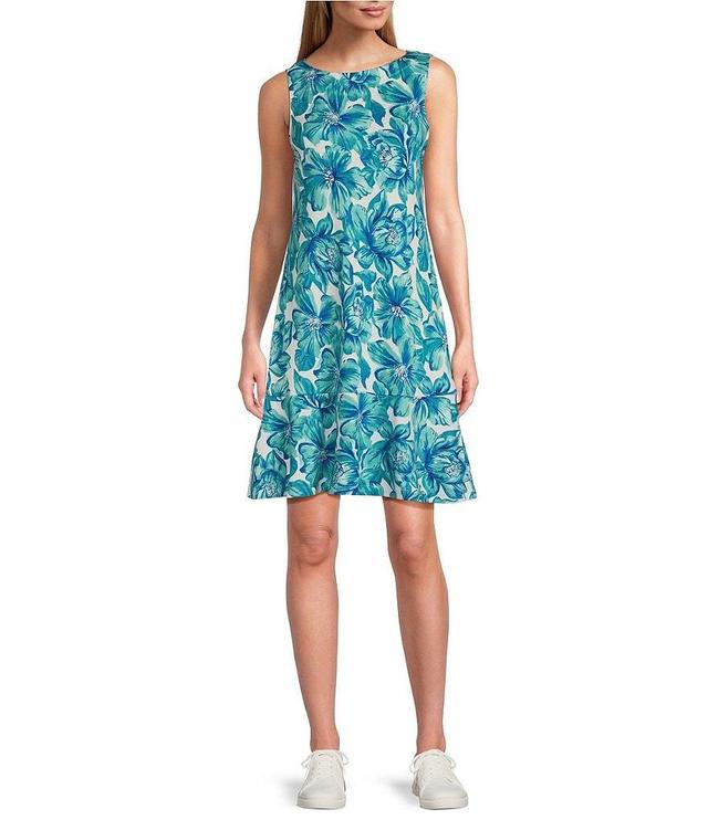 Tommy Bahama Stretch Crew Neckline Sleeveless Dress Product Image