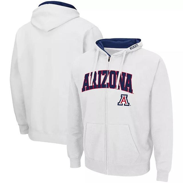 Mens Colosseum Arizona Wildcats Arch & Logo 3.0 Full-Zip Hoodie Product Image