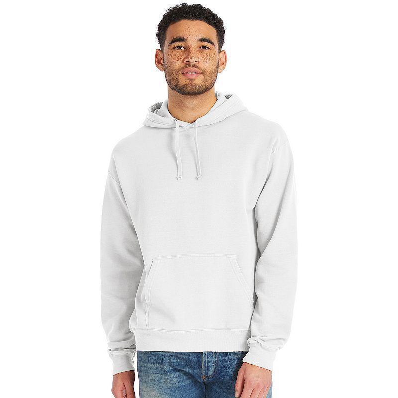 Mens Hanes Originals Garment Dyed Fleece Pullover Hoodie Product Image