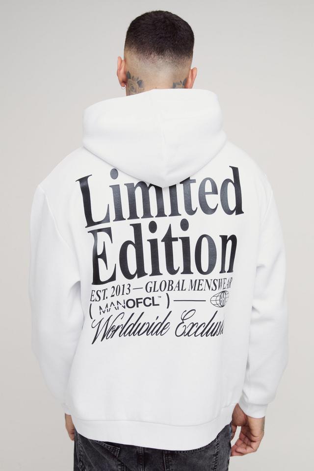 Tall Oversized High Build Limited Edition Hoodie | boohooMAN USA Product Image