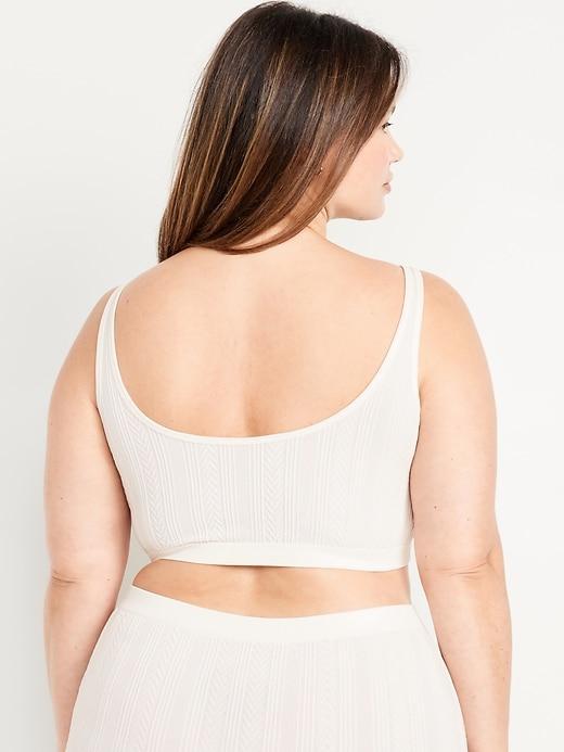 Seamless Cable-Knit Bralette Product Image