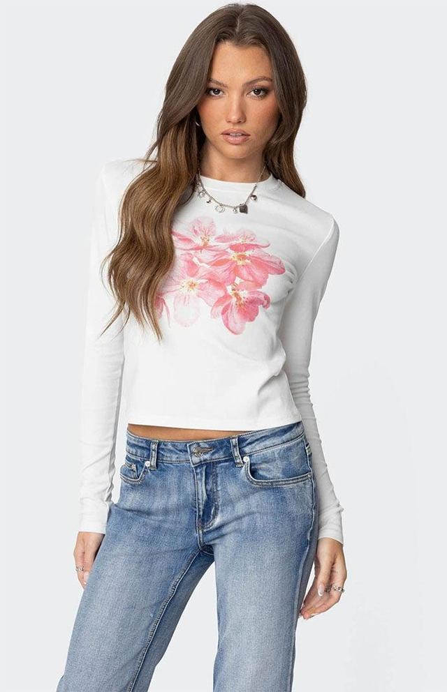 Edikted Womens Blossom Long Sleeve T-Shirt Product Image