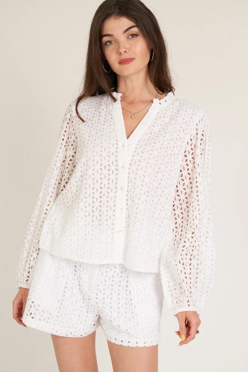 Elli Eyelet Blouse Product Image