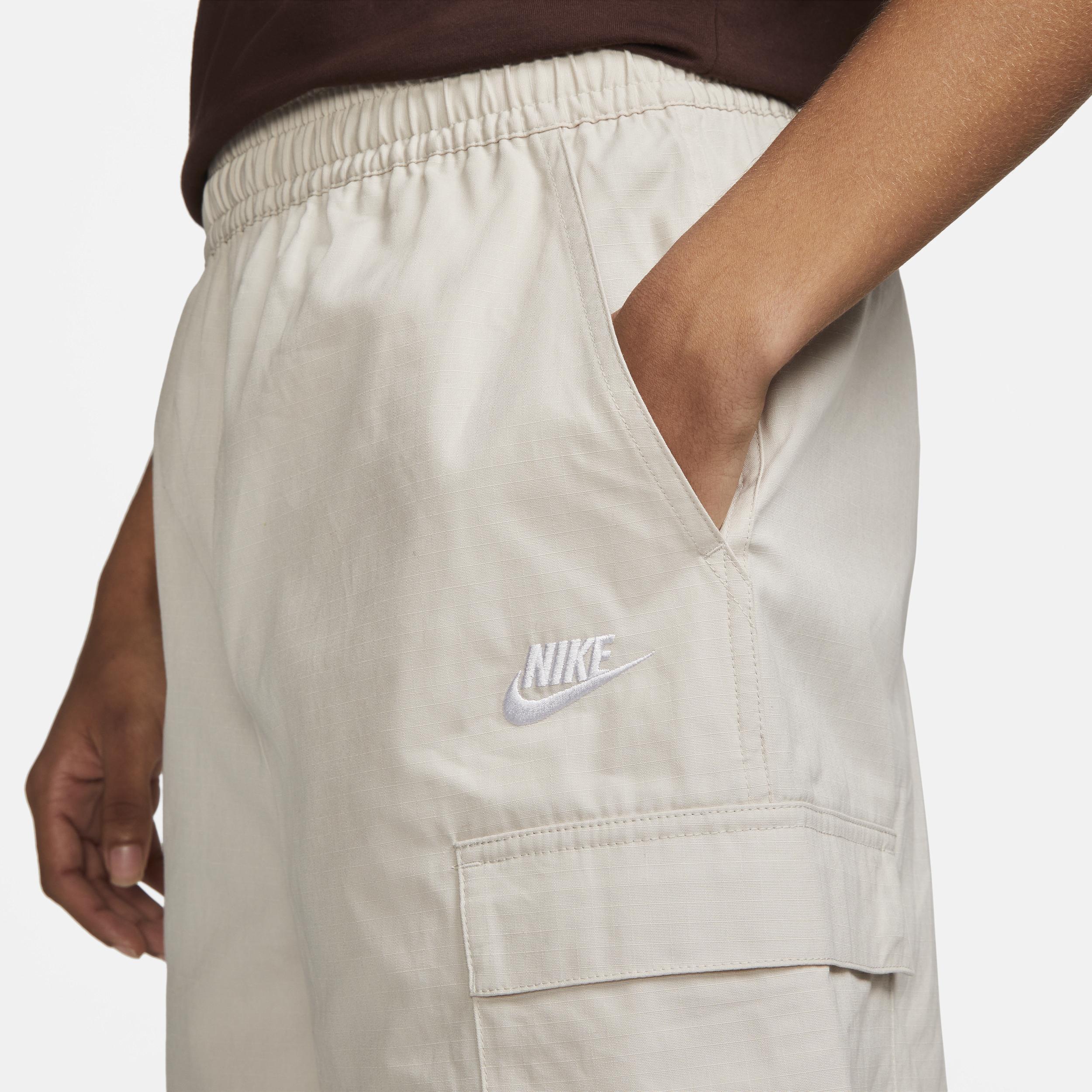 Nike Mens Nike Club Cargo Shorts - Mens White/Brown/White Product Image