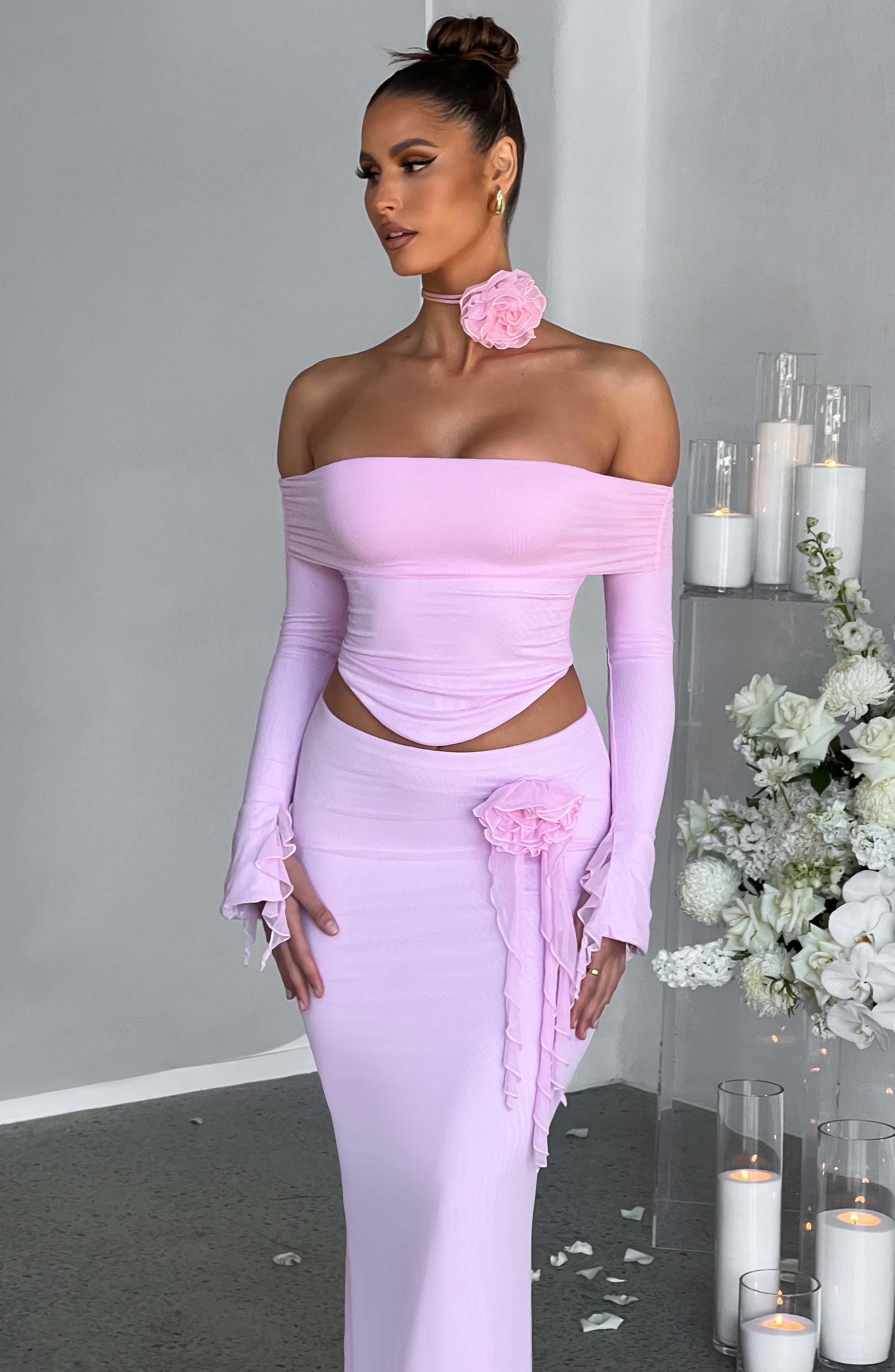 Deema Maxi Skirt - Pink Product Image