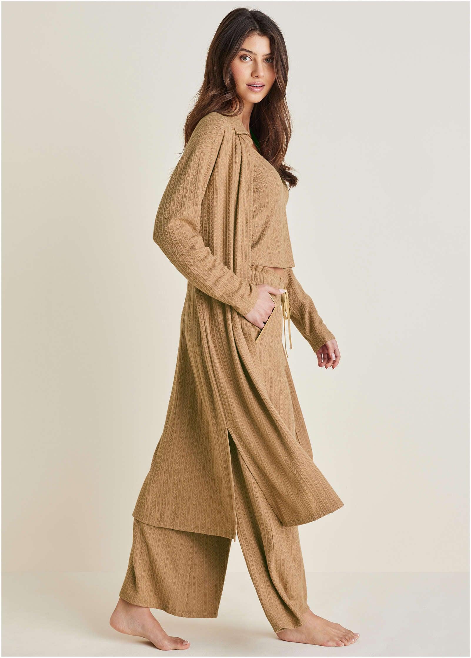 Brunch Knit 3 Piece Set - Camel Product Image