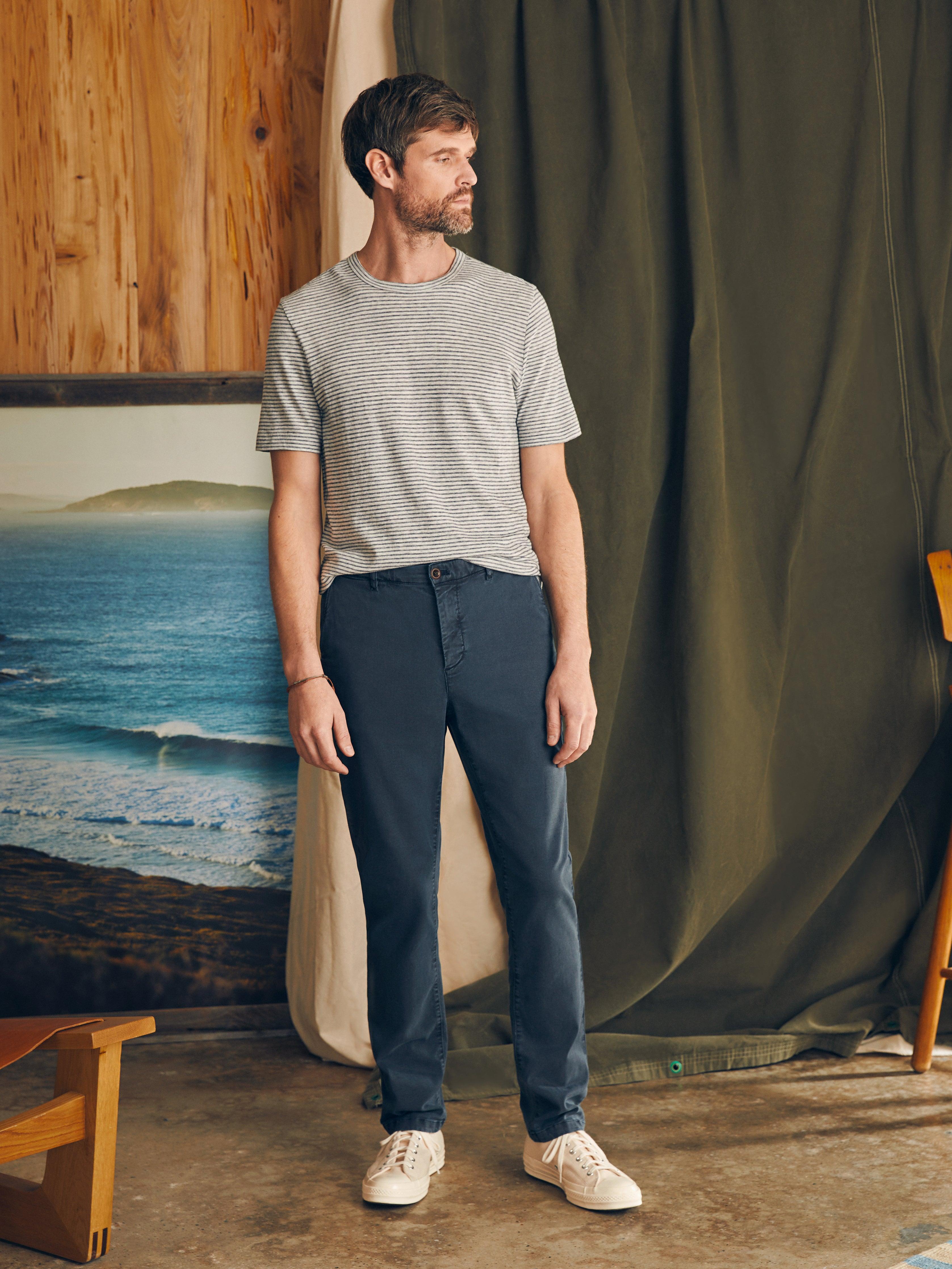 Coastline Stretch Chino (32" Inseam) - Blue Nights Male Product Image