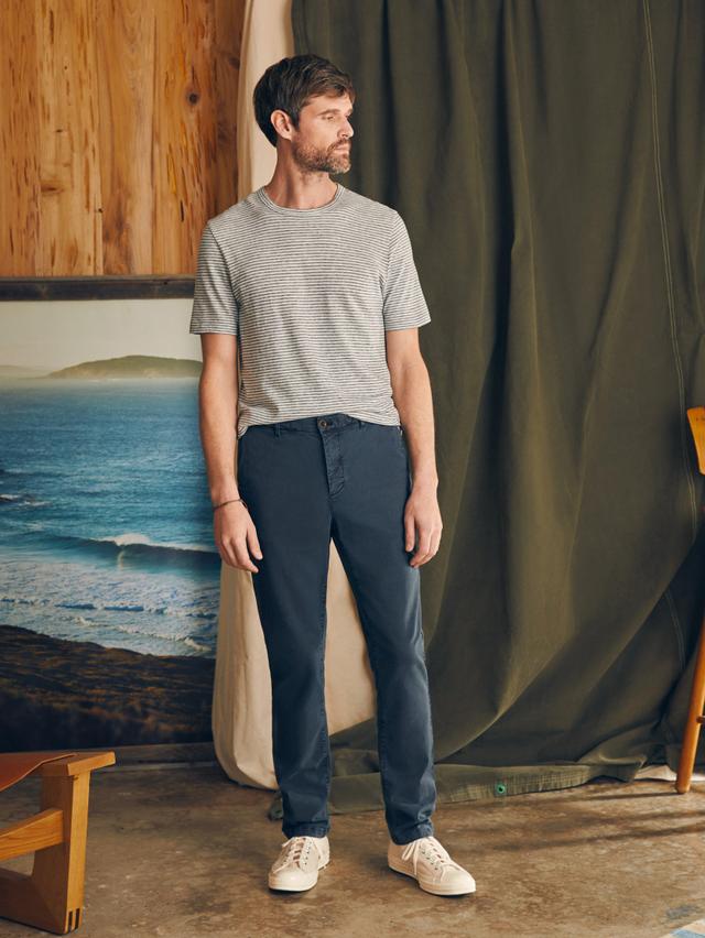 Coastline Stretch Chino (32" Inseam) - Blue Nights Male Product Image