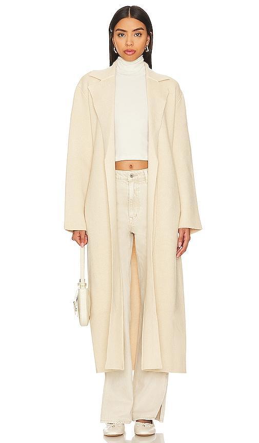 Song of Style Romee Knit Jacket in Ivory. - size S (also in L, M, XL) Product Image