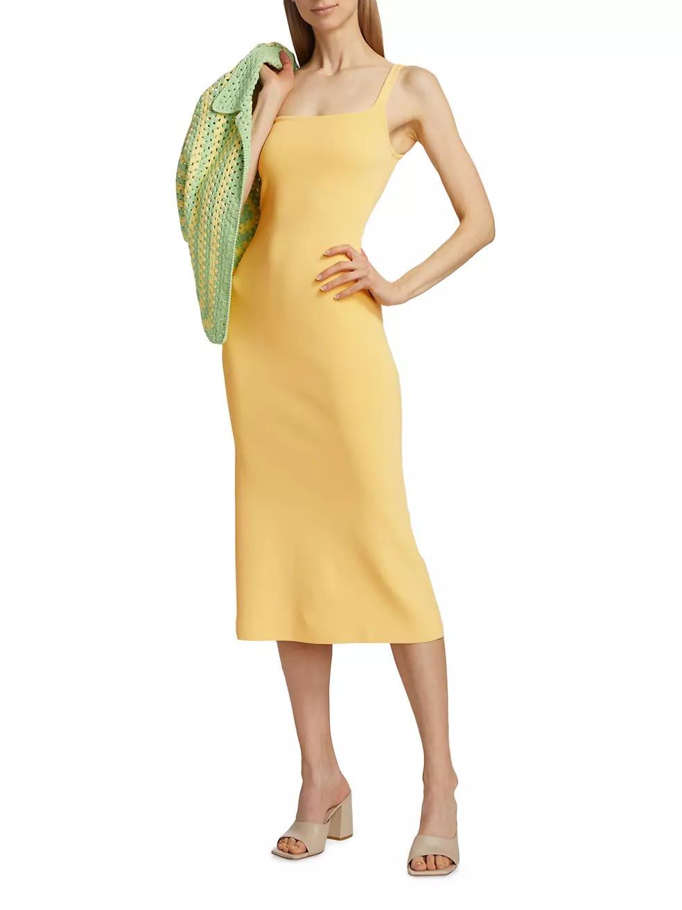 Paityn Ribbed-Knit Midi-Dress Product Image