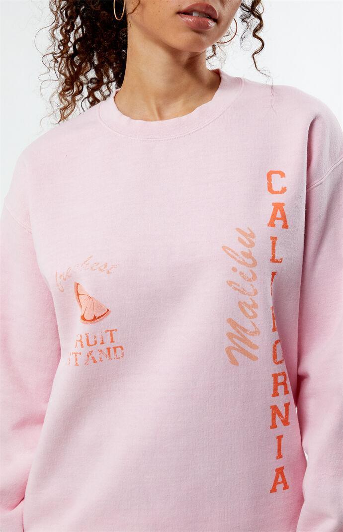 Golden Hour Women's Malibu Fruit Stand Crew Neck Sweatshirt Product Image