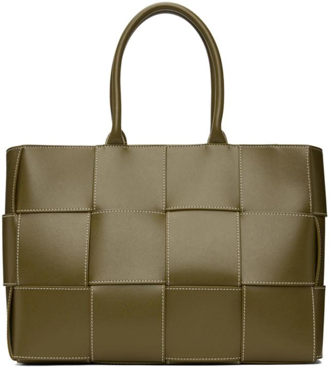 BOTTEGA VENETA Green Medium Arco Tote In Mud Product Image