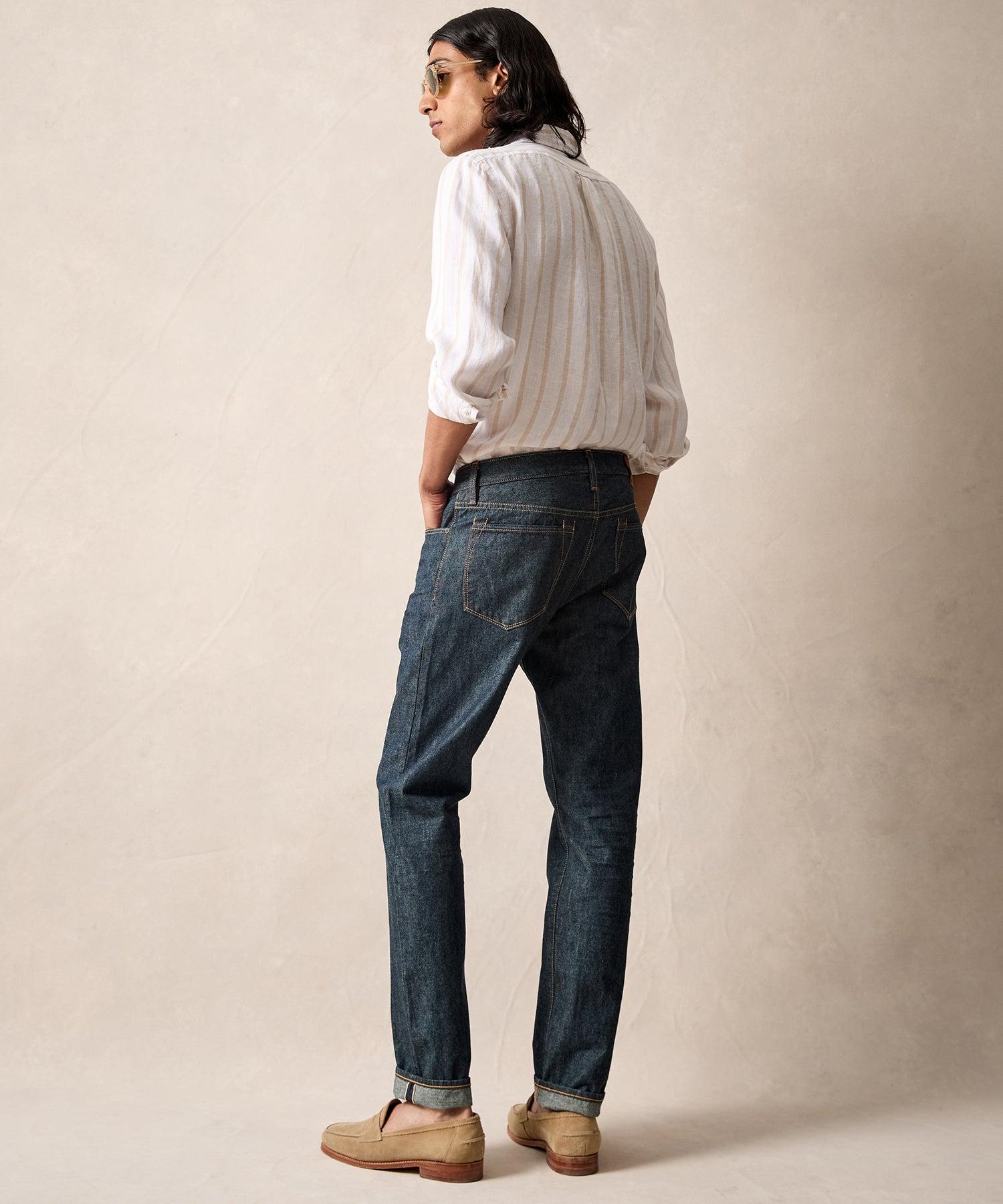 Slim Lightweight Japanese Selvedge Jean in Indigo Product Image