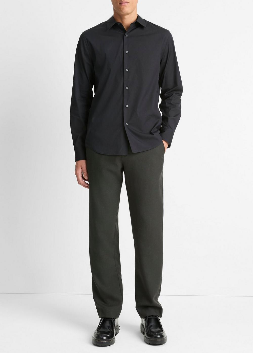 Stretch-Cotton Poplin Shirt Product Image