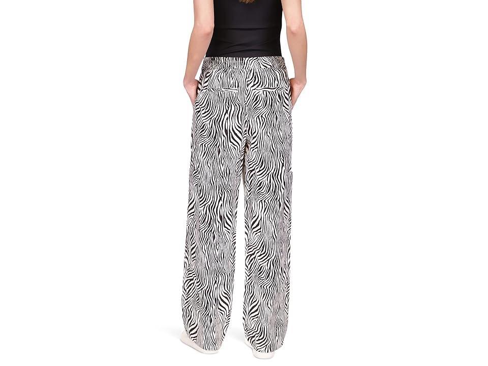 MICHAEL Michael Kors Zebra Linen Cargo Pants Women's Clothing Product Image