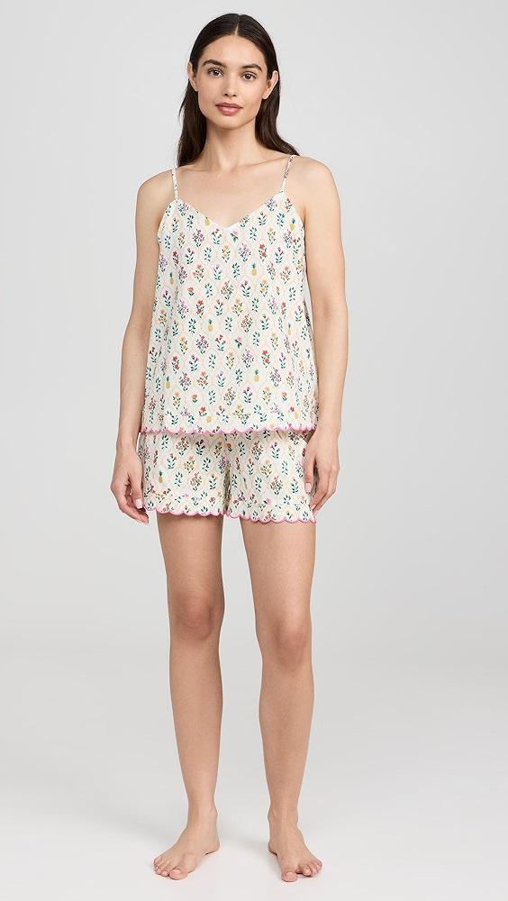 BedHead PJs Cotton Poplin Scallop Cami PJ Set | Shopbop Product Image