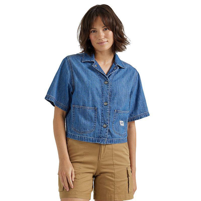 Womens Lee Legendary Crop Chore Shirt product image