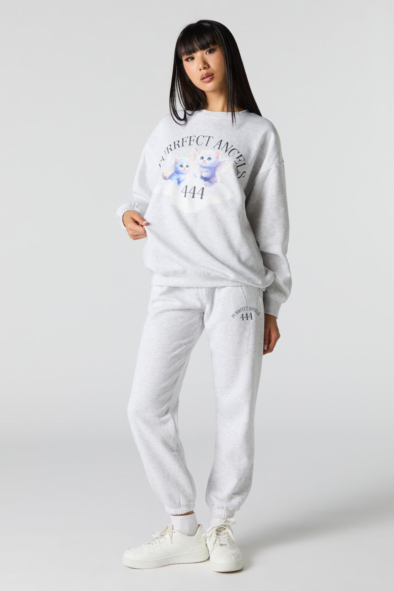 Cutesy Graphic Fleece Jogger Female Product Image