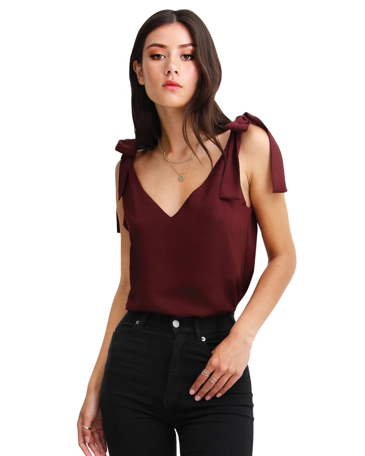 Women Belle & Bloom Feel For You V Neck Top Product Image