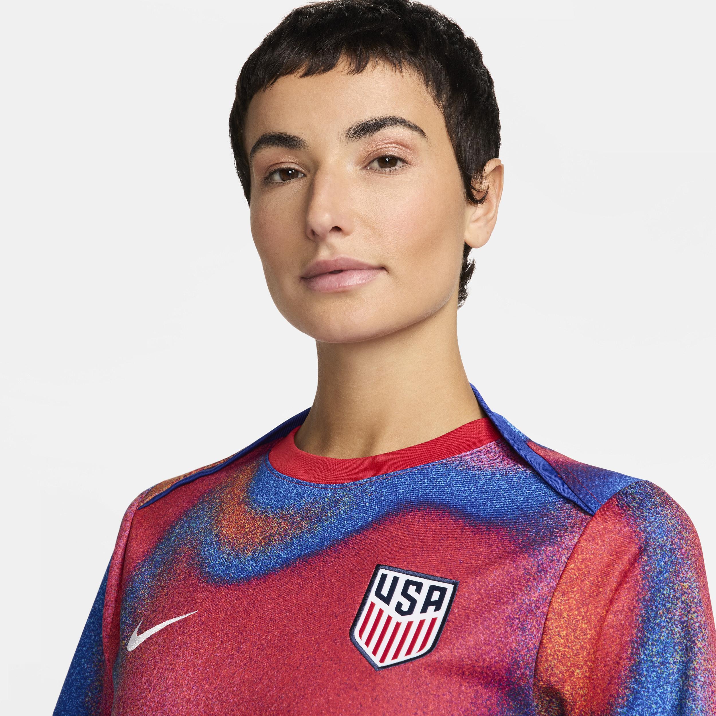 USMNT Academy Pro Nike Women's Dri-FIT Soccer Pre-Match Short-Sleeve Top Product Image