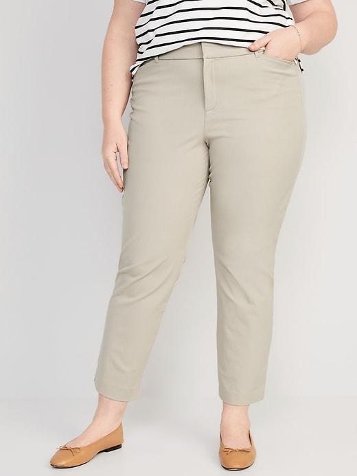 High-Waisted Pixie Straight Pants Product Image