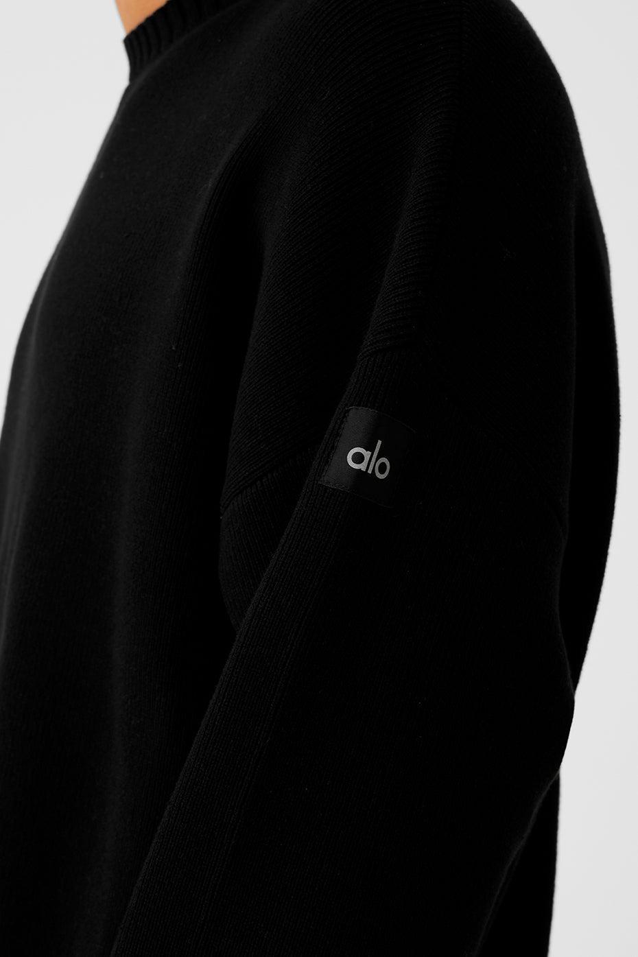 Scholar Crew Neck Sweater - Black Product Image