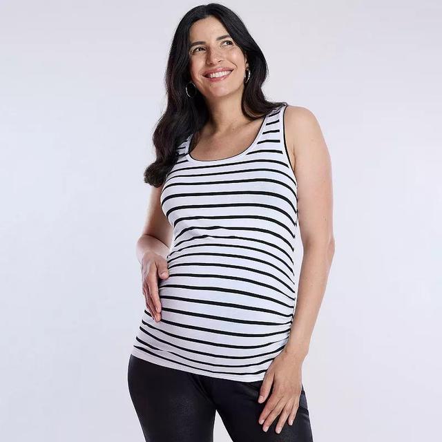 Maternity Motherhood Side Ruched Tank, Womens Product Image