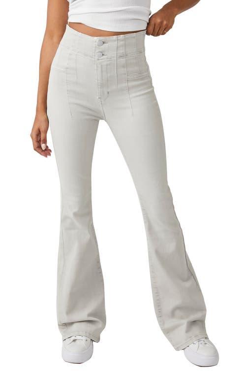 Free People Jayde Flare Jean in White. - size 31 (also in 32) Product Image