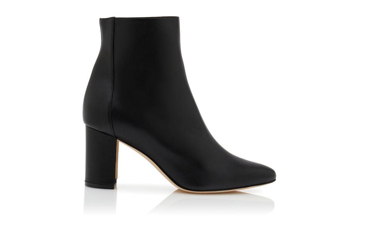 ROSIE Black Nappa Leather Ankle Boots Product Image