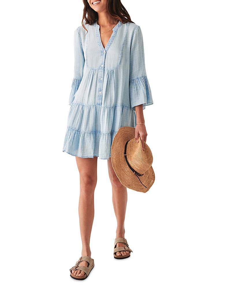 Faherty Kasey Organic Cotton Tiered Dress Product Image