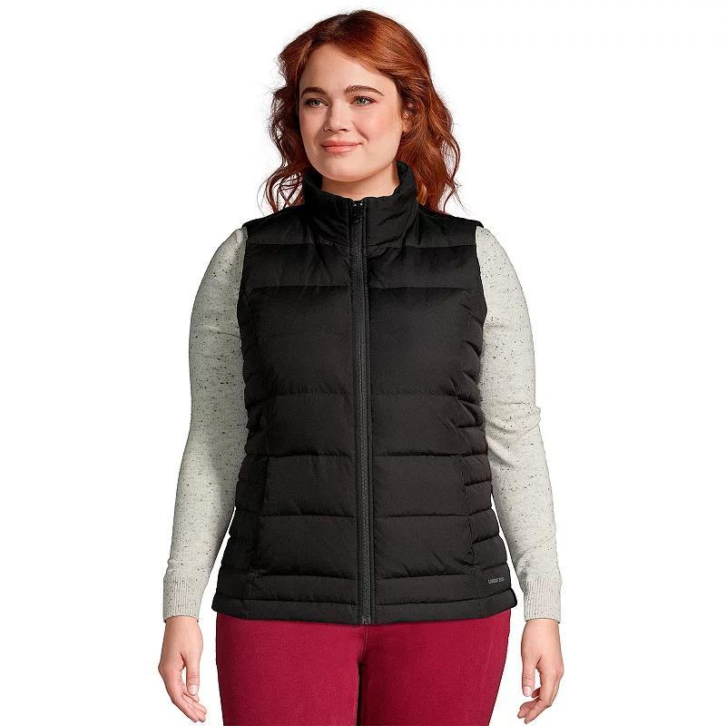 Womens Lands End Down Puffer Vest Product Image