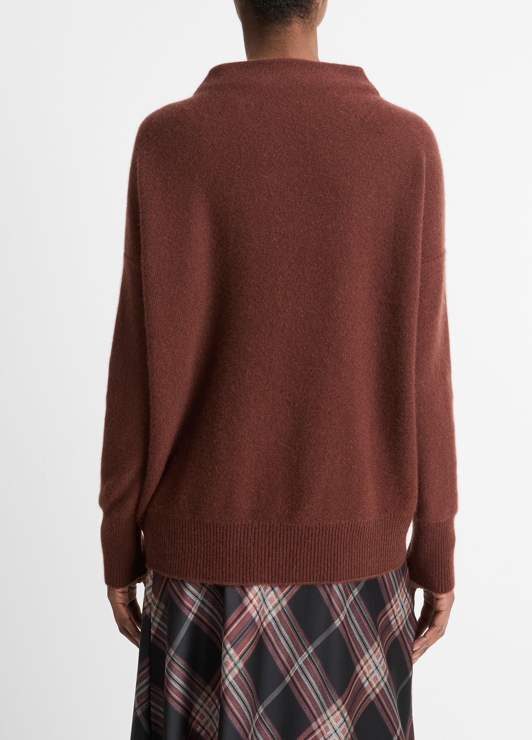 Plush Cashmere Funnel Neck Sweater Product Image