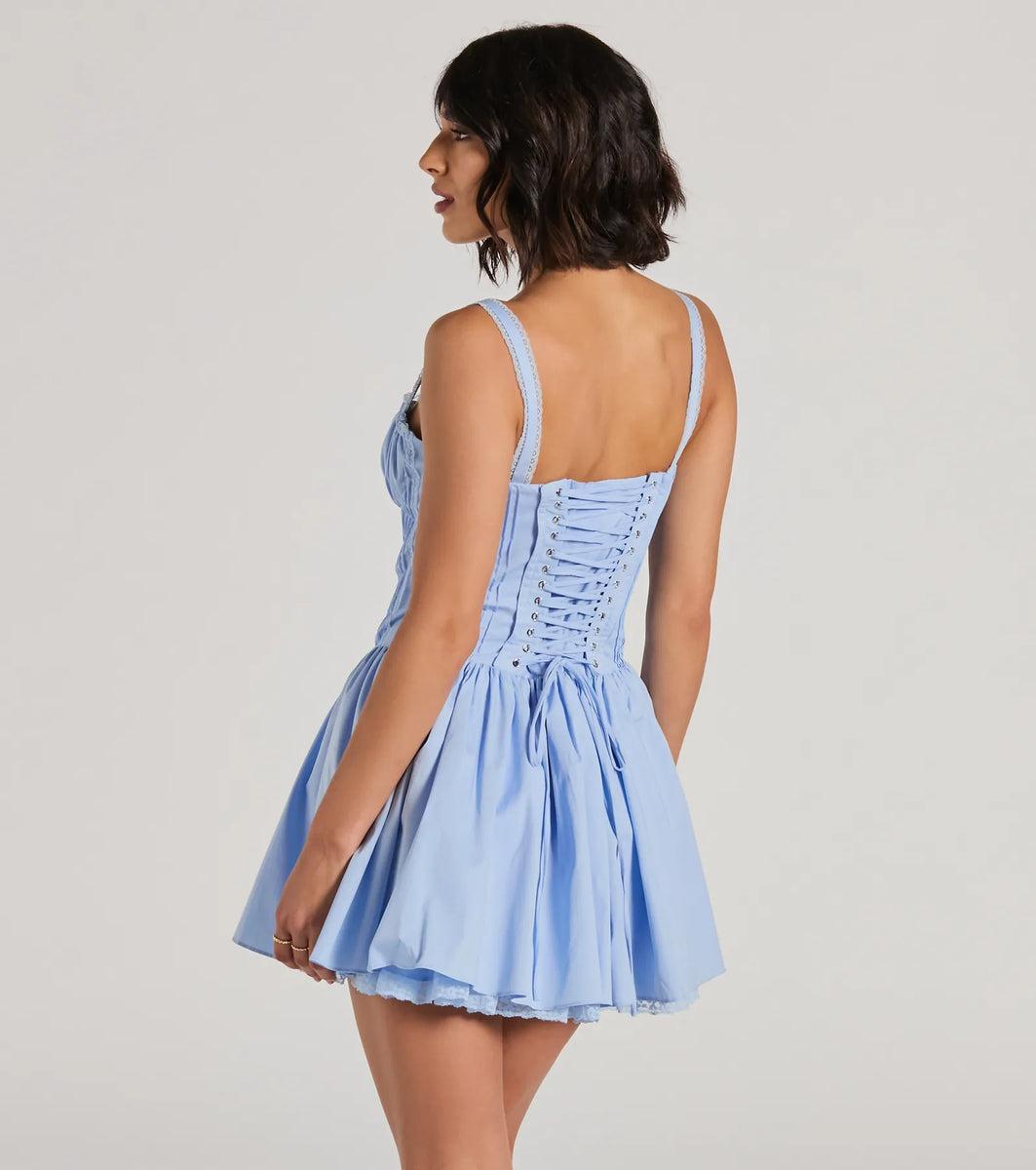 So Darling Woven Drop-Waist Skater Dress Product Image