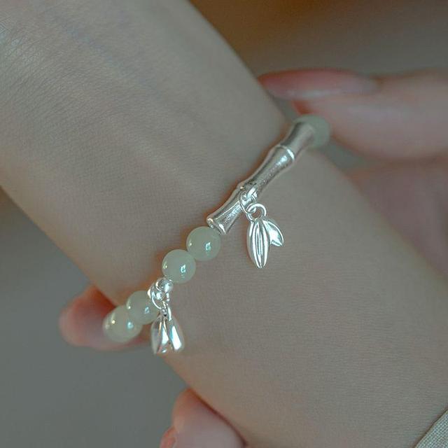 Bamboo S999 Silver Crystal Bracelet Product Image