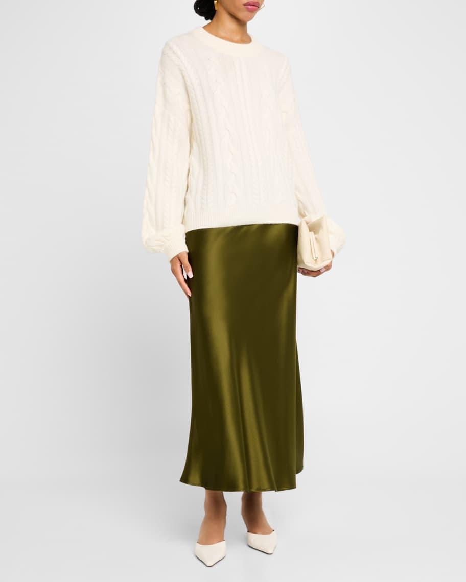 Marina Cable-Knit Cashmere Sweater Product Image