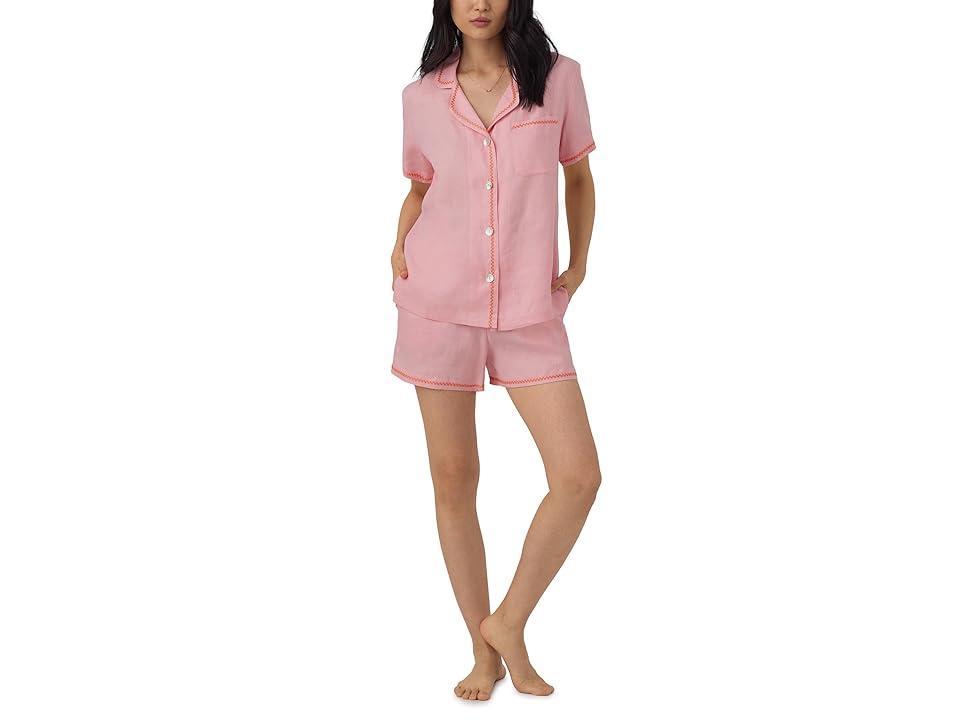 Bedhead PJs Organic Cotton Classic Short PJ Set (Orchid Pink) Women's Pajama Sets Product Image