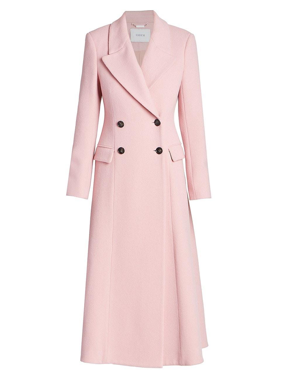 Womens Wool & Cashmere-Blend Coat Product Image
