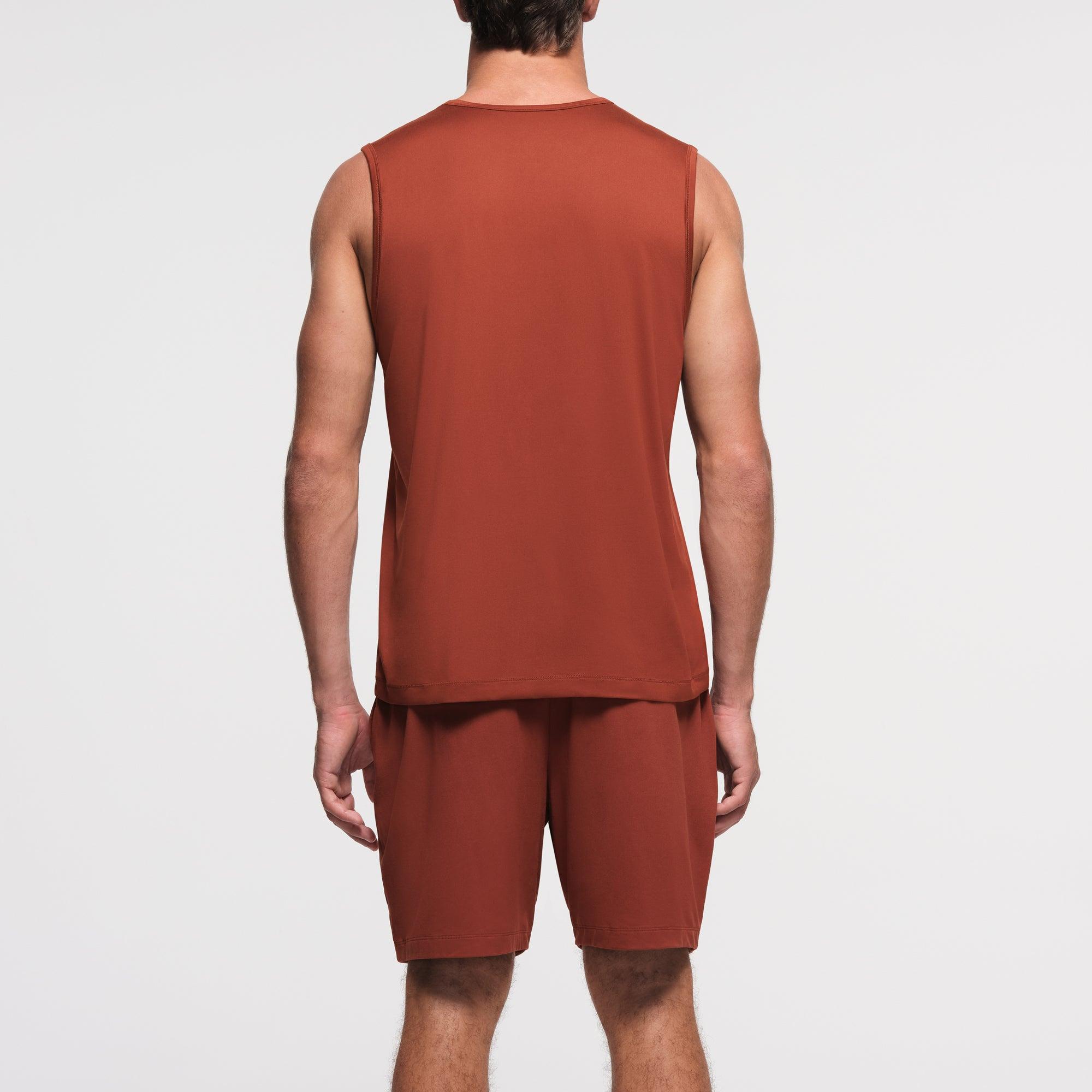 OUTDOOR JERSEY MENS MUSCLE TANK | RUST Product Image