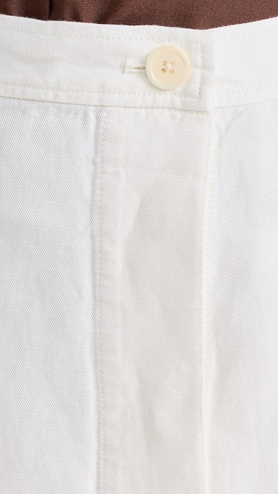 Alex Mill Button Front Skirt In Twill | Shopbop Product Image