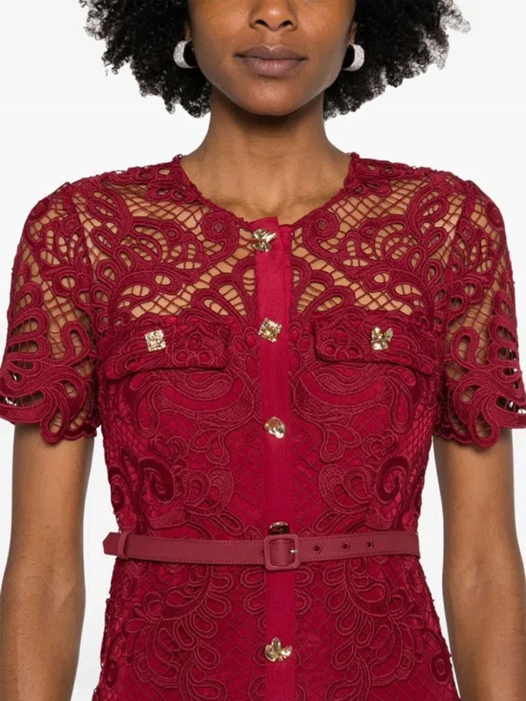 Midi Dress In Red Product Image