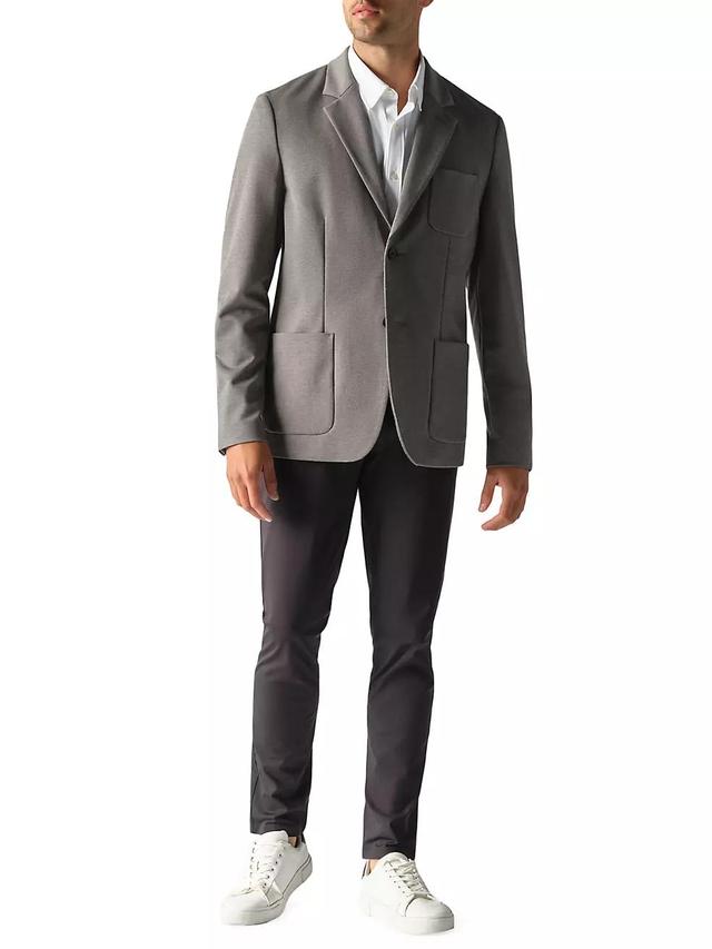 Bond Single-Breasted Knit Blazer Product Image