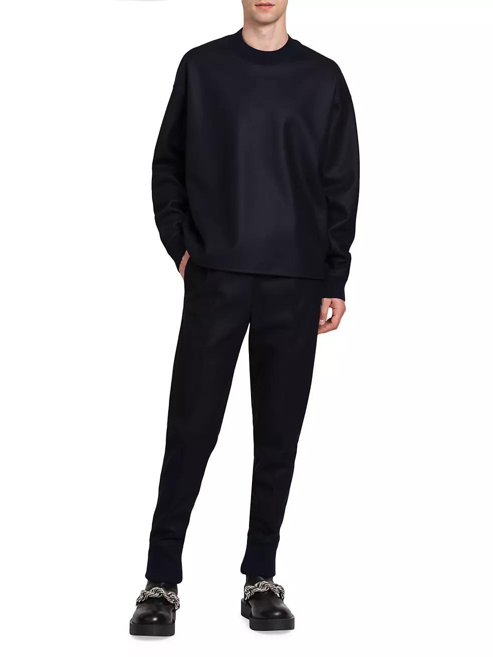 Pleated Wool Sweatpants Product Image