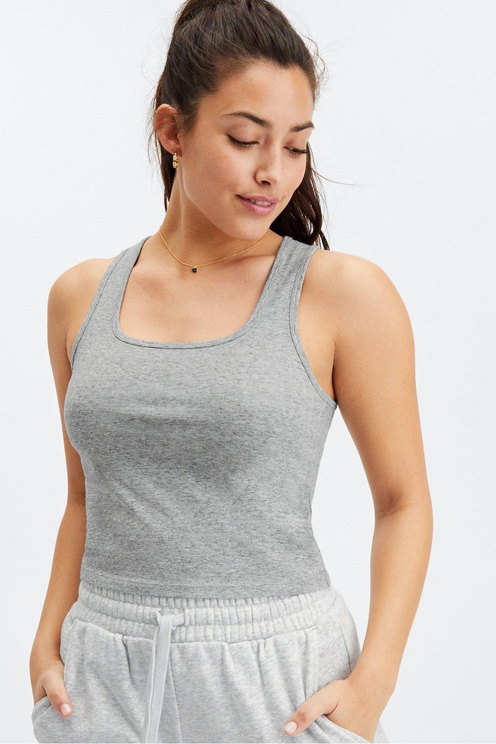 Fabletics 24-7 Britt Tank Womens Mid Grey Heather Size M Product Image