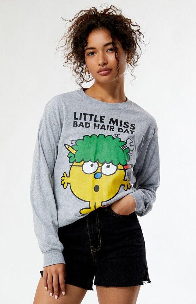 Women's Little Miss Bad Hair Day T-Shirt Product Image