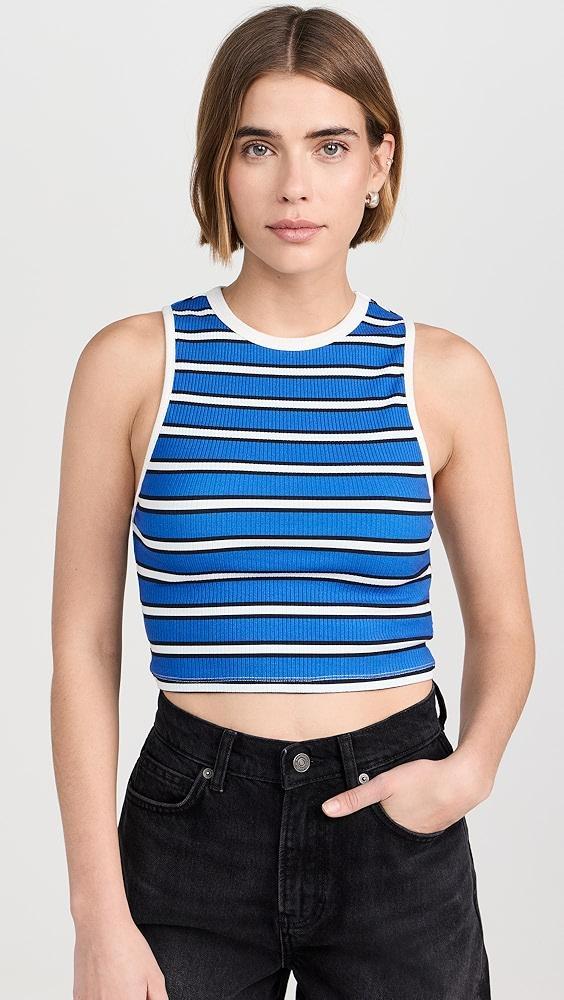 alice + olivia Andre Fitted Cropped Tank | Shopbop product image