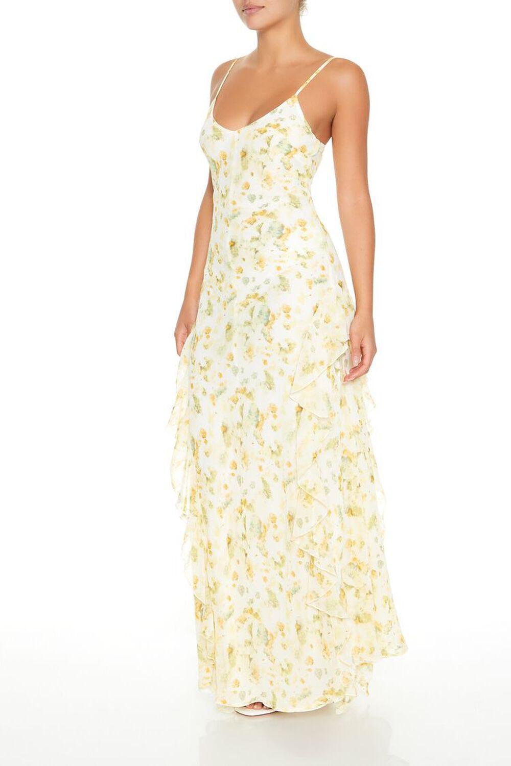 Ruffle-Trim Floral Print Maxi Dress | Forever 21 Product Image