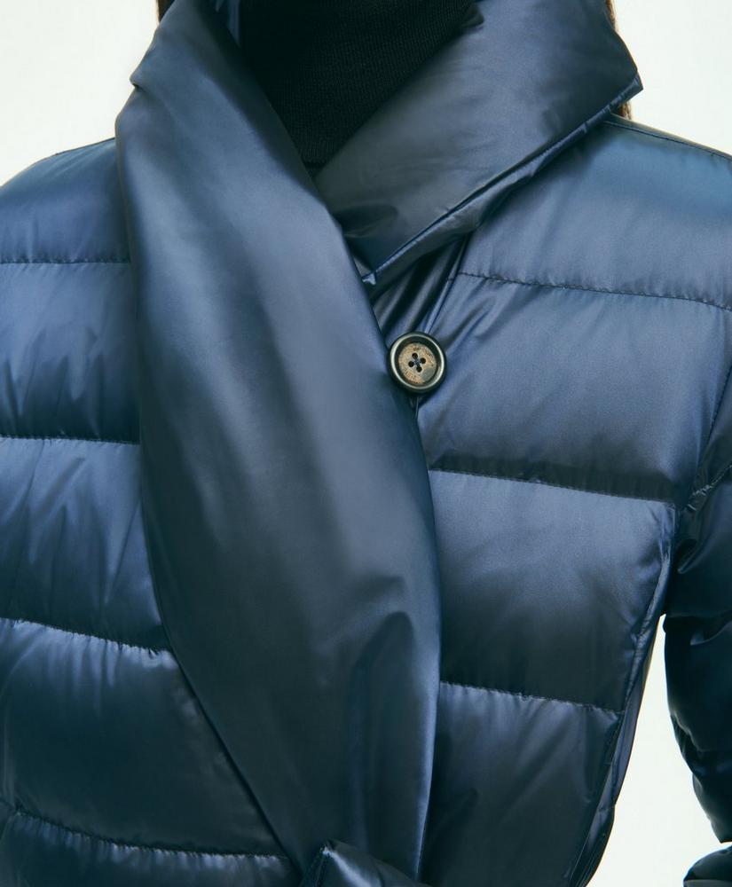 Down Water-Resistant Belted Puffer Coat Product Image