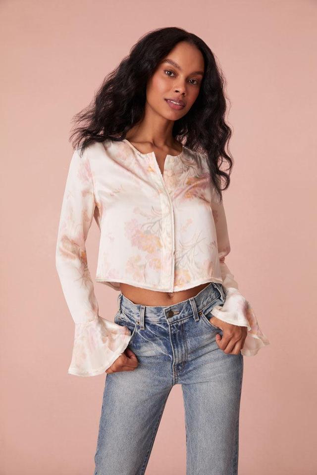 Lyndon Floral Bell Sleeve Top Product Image